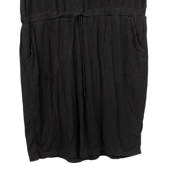 32 Degrees Cool Casual Dress XL Womens Black Short Sleeve Drawstring Stretch - Picture 4 of 6